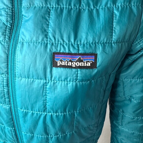 Patagonia Nano Puff Hooded Jacket - Womens XS Teal - Picture 4 of 8